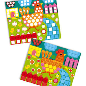 Janod – Mozaika – Zvieratká Atelier sada mini 3+