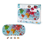 Janod – Hračka do vody – Mapa sveta puzzle