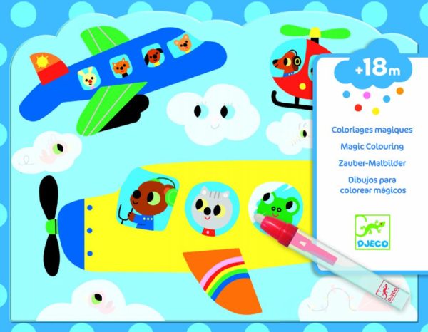 Magické vyfarbovanie vodou - Ukrytí v oblohe