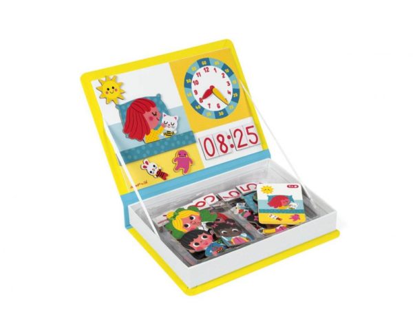 Janod - Magnetická kniha - Hodiny