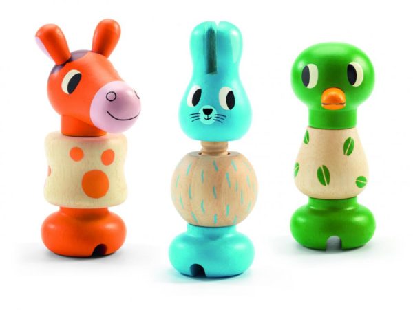 Djeco skrutkovacia hračka - Zvieratká - Rondanimo