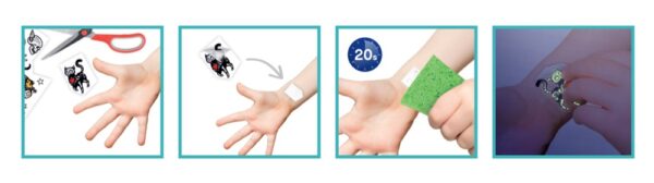 Beteens dočasné tetovanie - fosforeskujúce