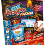 Vajíčka a krmivo pre vodné dráčiky - volcano led