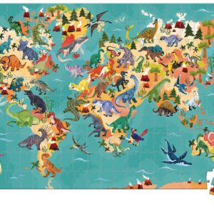 Vzdelávacie puzzle dinosaury 200 ks
