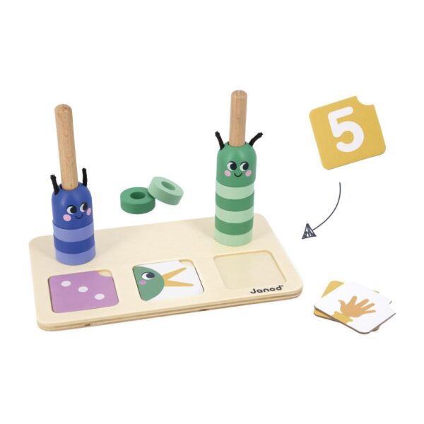 Vzdelávacia hra pre deti skladanie a porovnávanie čísla didaktik