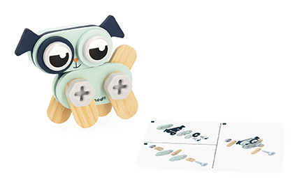 Bricokids drevená stavebnica zvieratká 53 ks