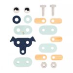 Bricokids drevená stavebnica zvieratká 53 ks