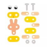 Bricokids drevená stavebnica zvieratká 53 ks