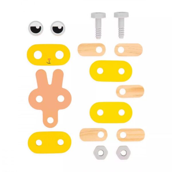 Bricokids drevená stavebnica zvieratká 53 ks