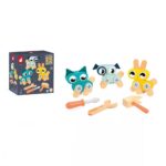 Bricokids drevená stavebnica zvieratká 53 ks