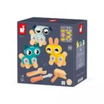 Bricokids drevená stavebnica zvieratká 53 ks