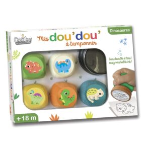 Plyšové pečiatky pre najmenších Dinosaury