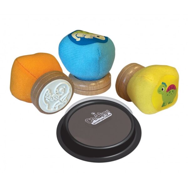 Plyšové pečiatky pre najmenších Dinosaury