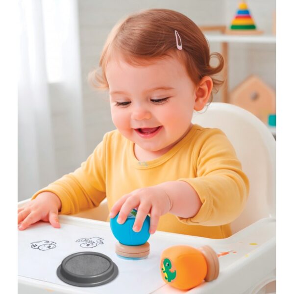 Plyšové pečiatky pre najmenších Dinosaury