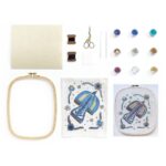 Korálkovanie na plátne Vták Ateliér 59