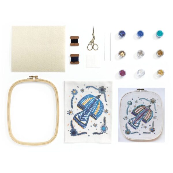 Korálkovanie na plátne Vták Ateliér 59