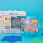 DIY Sada senzorická fľaša s doplnkami ABC