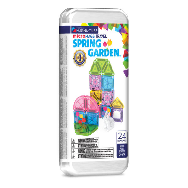 Magnetická stavebnica microMAGS Spring Garden Travel Set 24 dielov Magnetická stavebnica microMAGS Spring Garden Travel Set 24 dielov